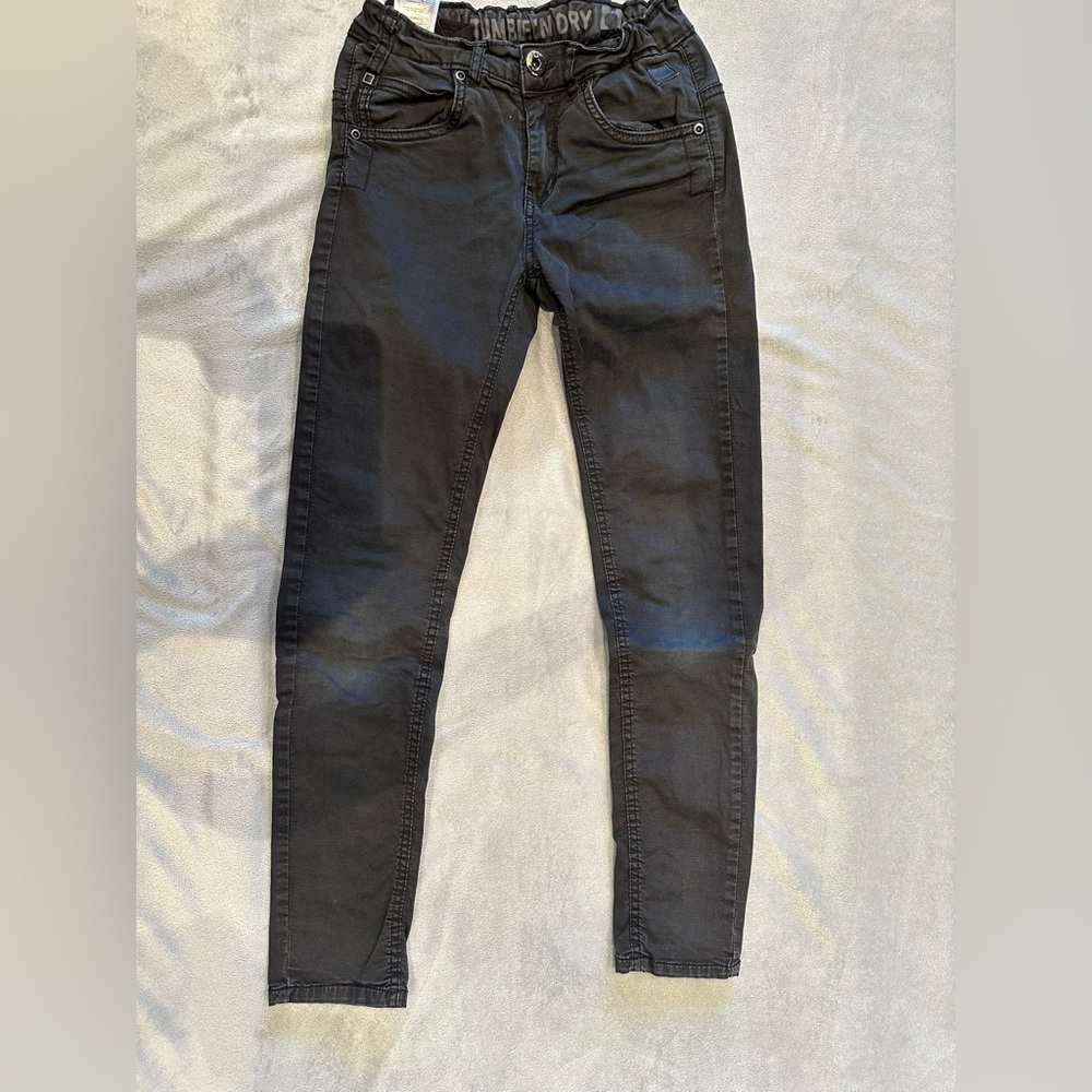 TUMBLE ‘N DRY Boys Size 11/12 Black Elastic Waist Jeans